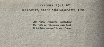 Das Wunder von Manhattan von Valentine Davies (Gut, 1947, gebunden, 120 Seiten, Harcourt, Brace and Company)