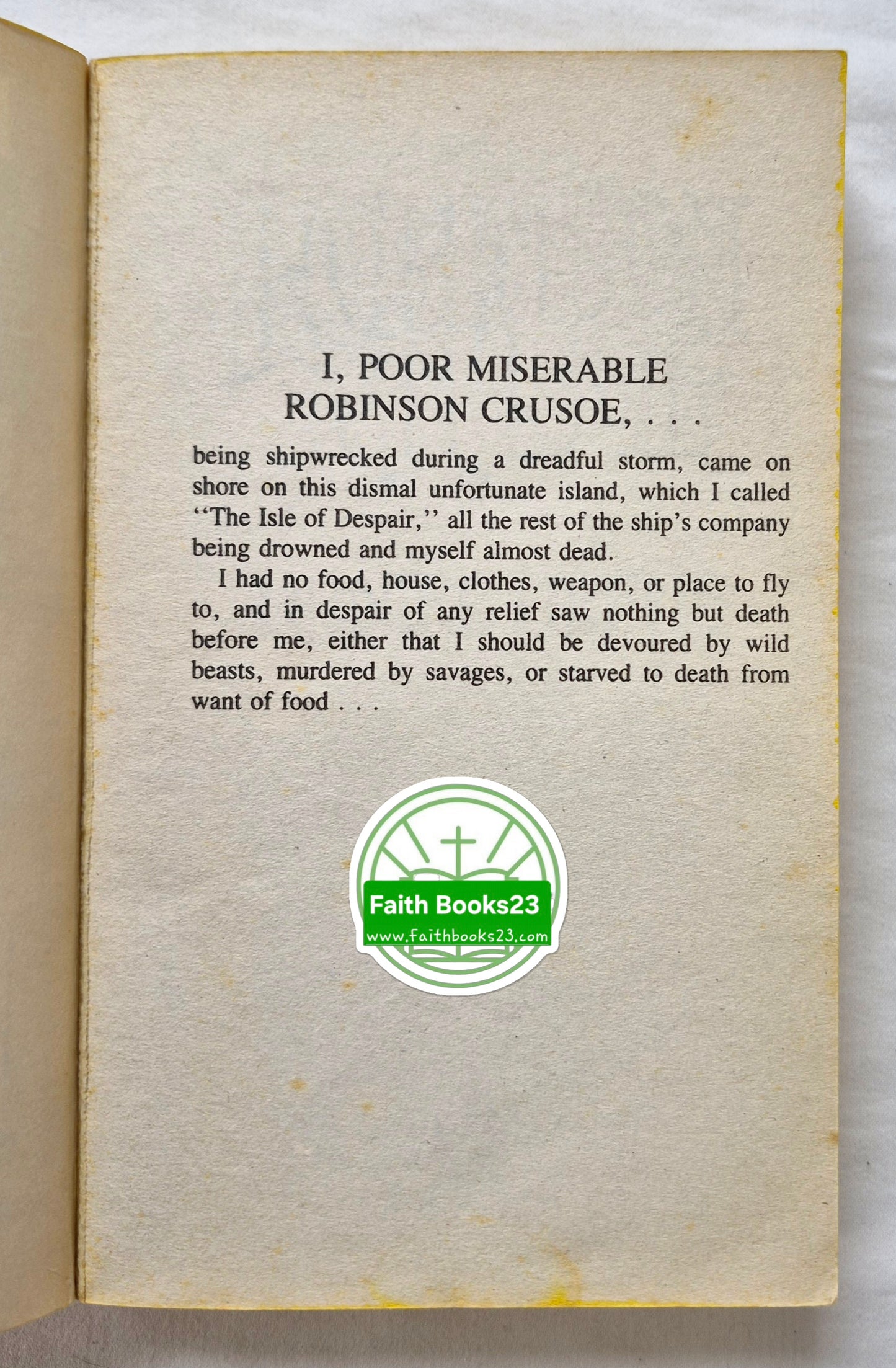 Robinson Crusoe von Daniel Defoe (Sehr gut, Taschenbuch, 350 S., Aerie Books Ungekürzt)