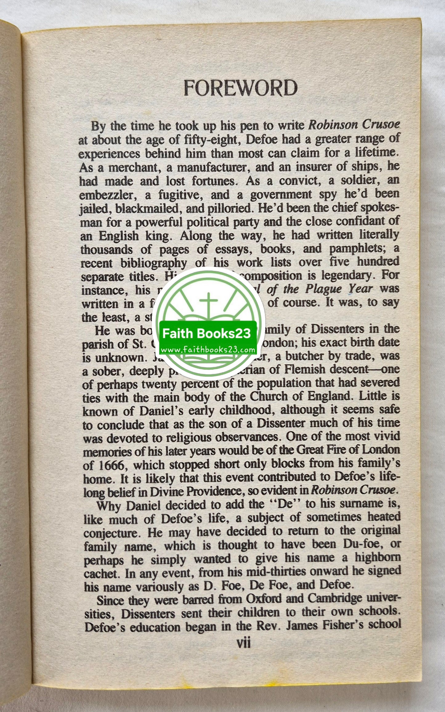 Robinson Crusoe von Daniel Defoe (Sehr gut, Taschenbuch, 350 S., Aerie Books Ungekürzt)