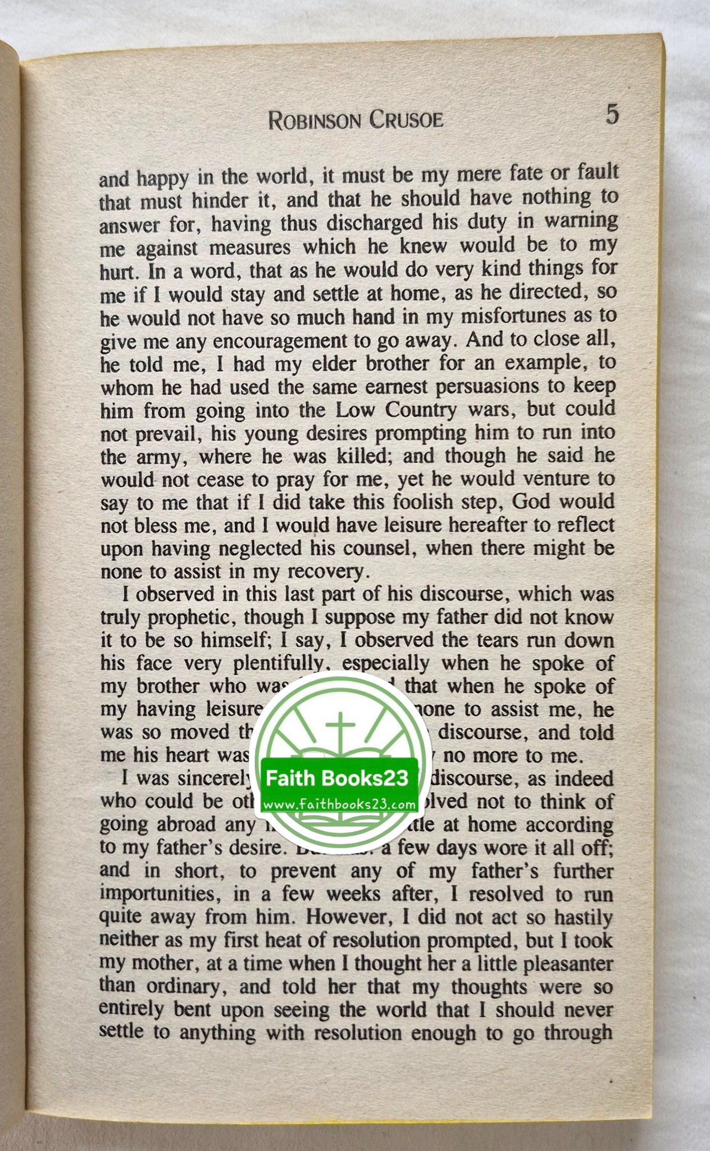 Robinson Crusoe von Daniel Defoe (Sehr gut, Taschenbuch, 350 S., Aerie Books Ungekürzt)