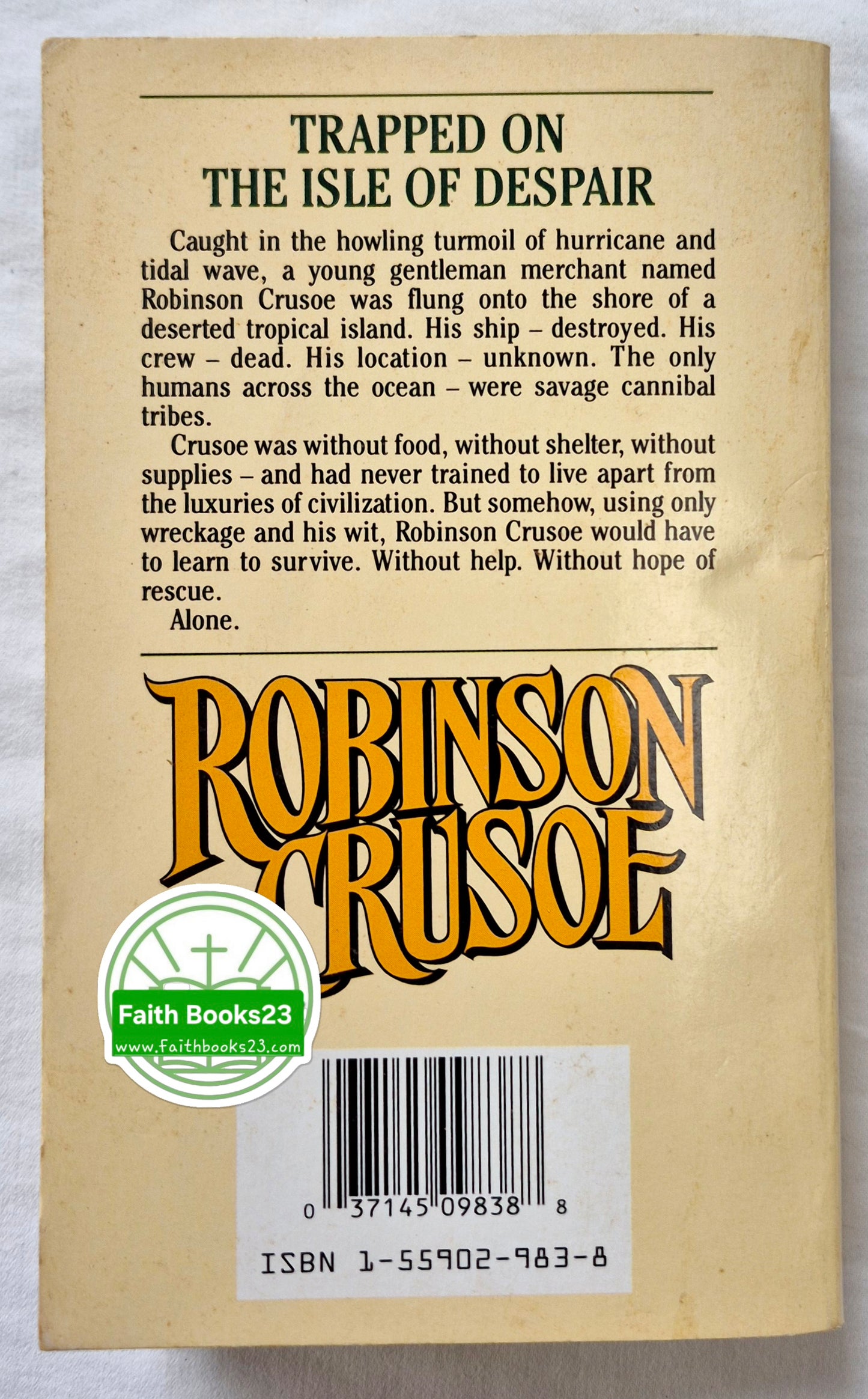 Robinson Crusoe von Daniel Defoe (Sehr gut, Taschenbuch, 350 S., Aerie Books Ungekürzt)