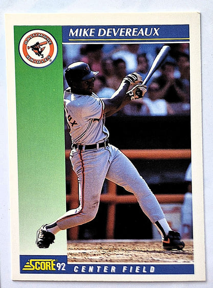 Devereaux Mike Baltimore Orioles Center Field #36 Score 1992 Baseball Card