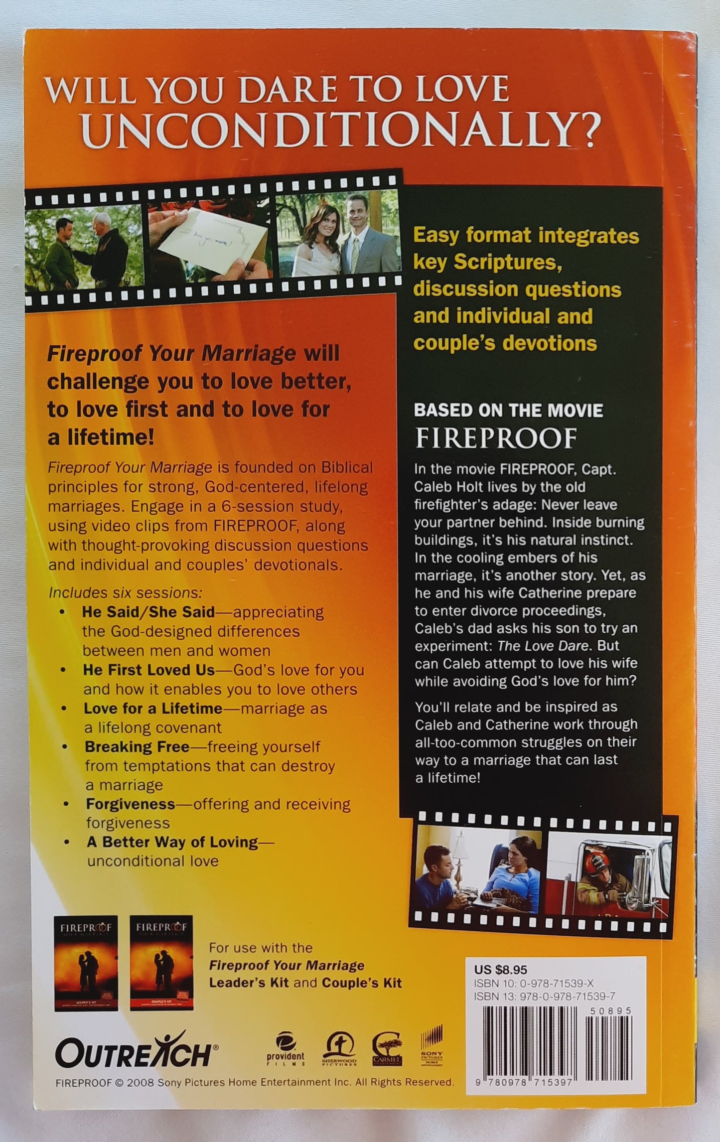 Fireproof Your Marriage Participant’s Guide (Like new, 2008, Pbk, 91 pages, Outreach)