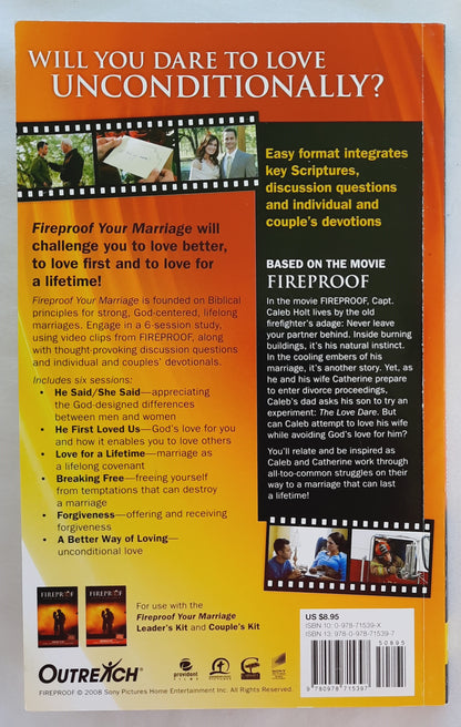 Fireproof Your Marriage Participant’s Guide (Like new, 2008, Pbk, 91 pages, Outreach)