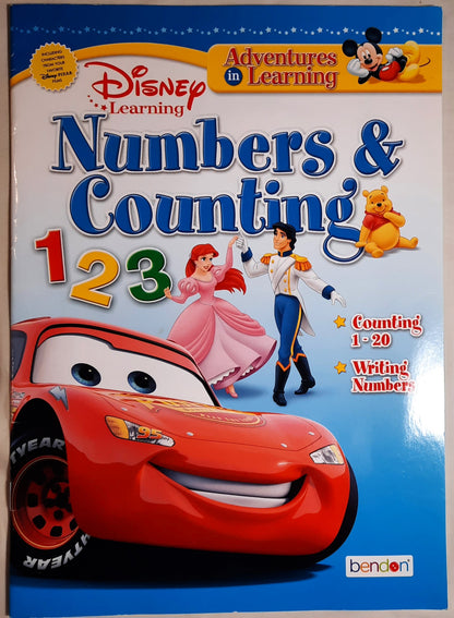 Disney Learning Numbers & Counting by Bendon (Like New, 2017, Pbk)