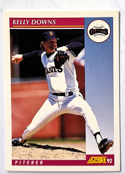 Scott Bailes California Angels Relief Pitcher 1992 Score #331 Baseballkarte (Exzellent)