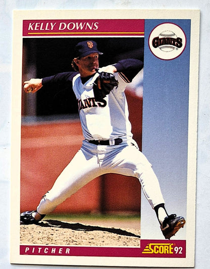 Scott Bailes California Angels Relief Pitcher 1992 Score #331 Baseballkarte (Exzellent)