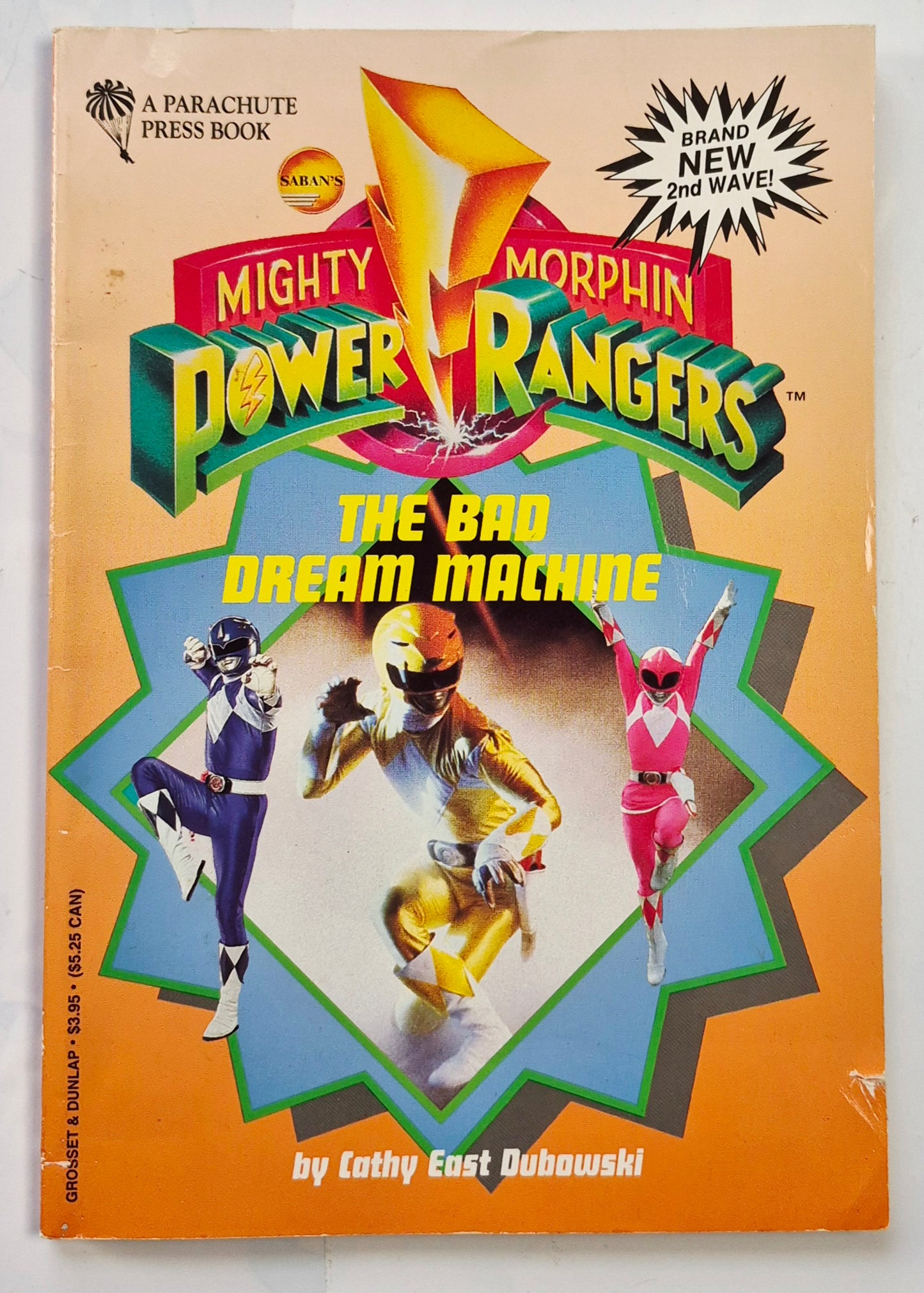 Mighty Morphin Power Rangers: The Bad Dream Machine by Cathy East Dubowski (Good, 1994, Pbk, 61 pages, Parachute Press)