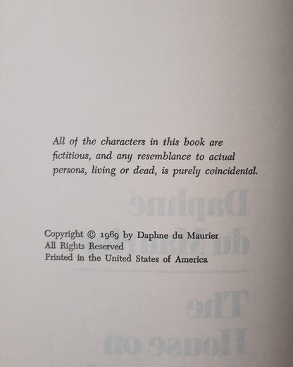 The House on the Strand by Daphne du Maurier (Very good, 1969, HC, 308 pages, Doubleday & Co.)