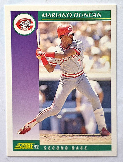 Duncan Mariano Cincinnati Reds Second Base #352 Score 1992 Baseball Card