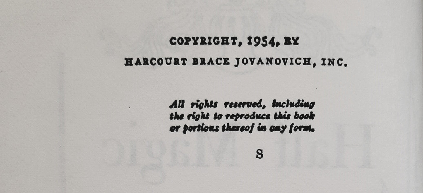 Half Magic von Edward Eager (Gut, 1954, Gebunden, 217 Seiten, Harcourt Brace Jovanovich)