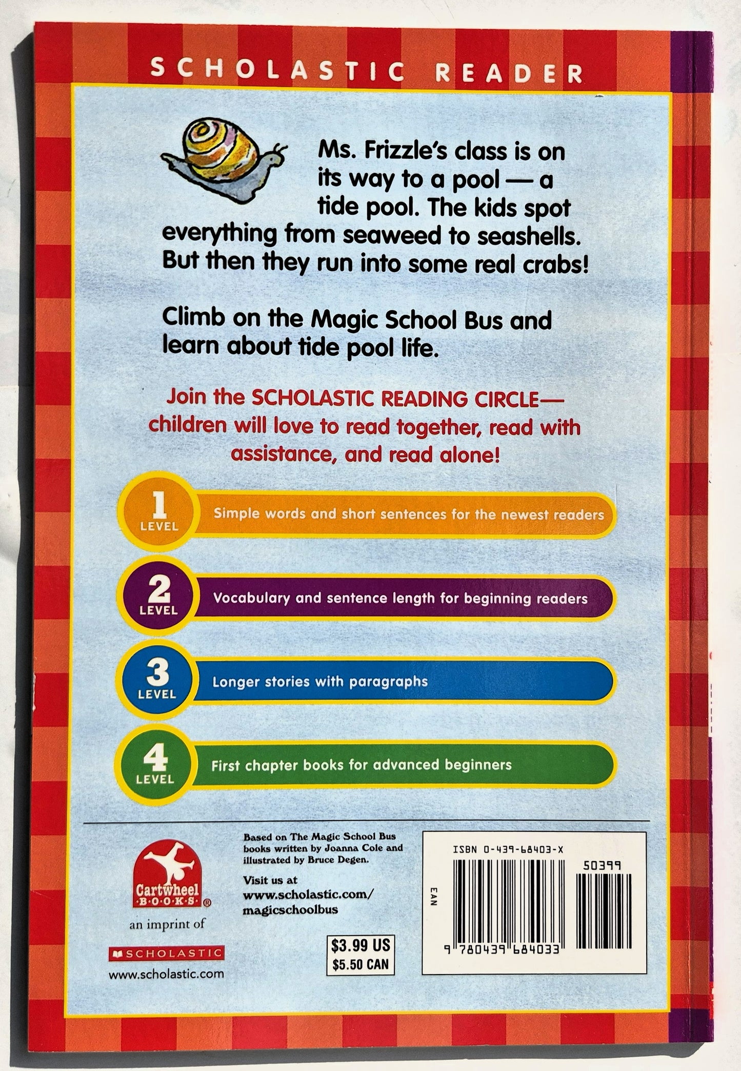 The Magic School Bus – Krebse in der Brandung von Kristin Earhart (Neu, 2005, Taschenbuch, 32 Seiten, Scholastic)