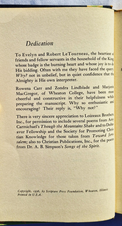 Just Why? von V. Raymond Edman (Sehr gut, 1956, HC, 88 Seiten, Scripture Press)