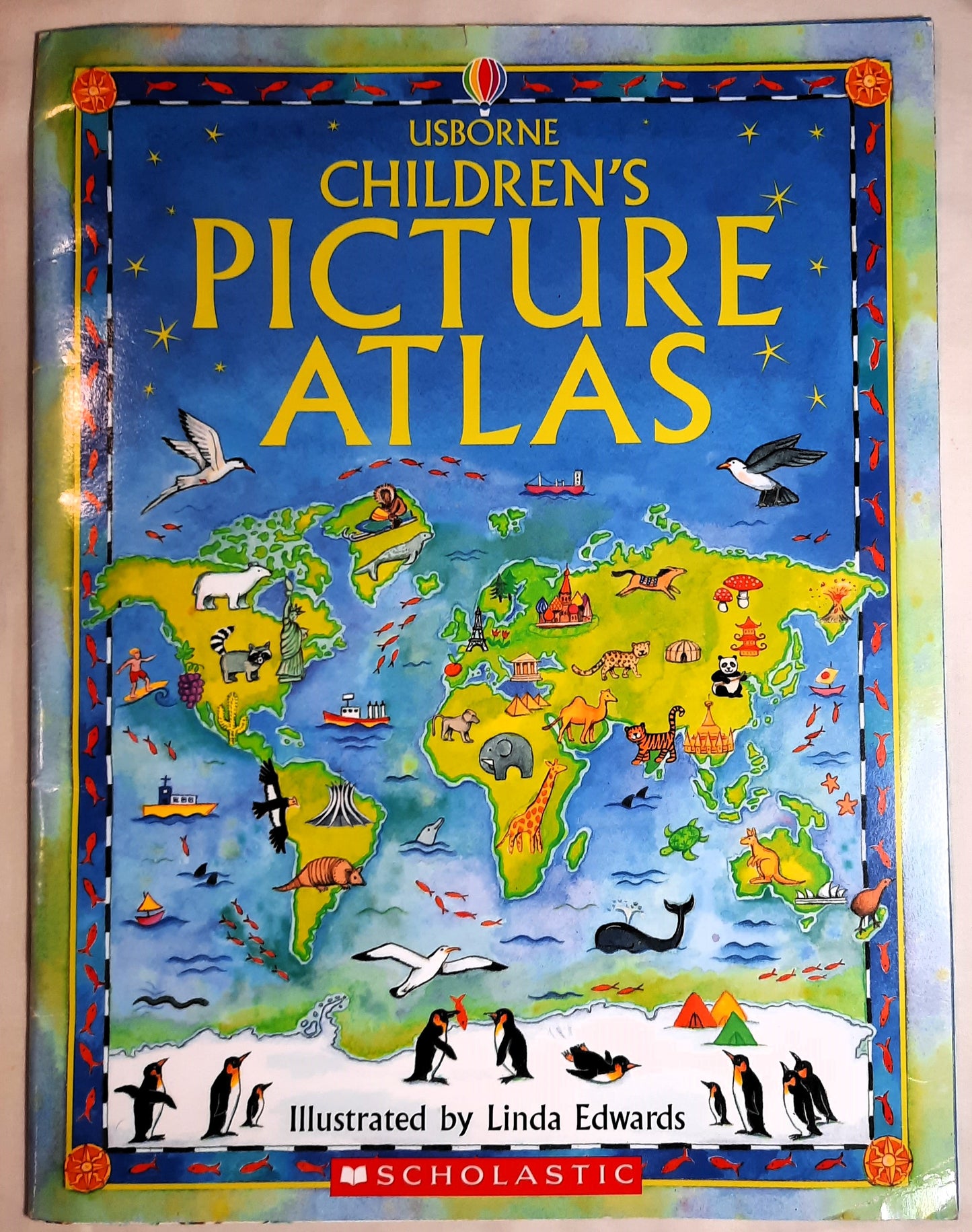 Usborne Children's Picture Atlas by Linda Edwards (Good, 2004, Pbk)