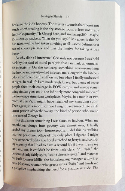 Nickel and Dimed: On (Not) Getting By in America by Barbara Ehrenreich (Very Good, 2011, Pbk, 244 pages, Picador)