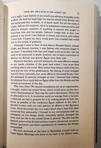 In Search of Identity von Anwar el-Sadat (Gut, 1978, Erstausgabe, Gebunden, 360 Seiten, Harper & Row)