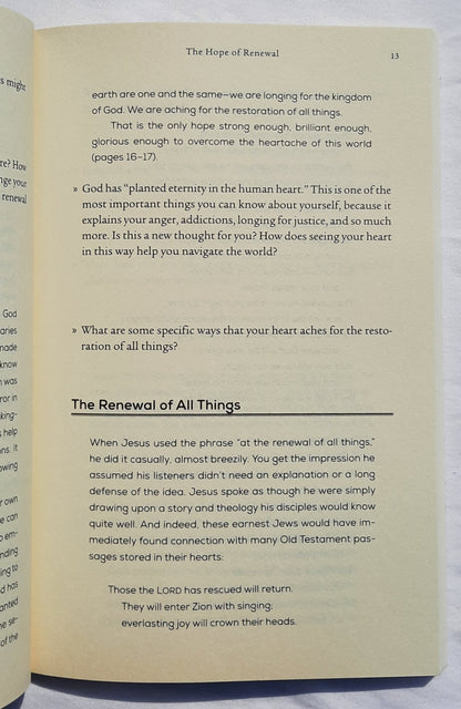 All Things New Study Guide: Heaven, Earth, and the Restoration of Everything you Love by John Eldredge (New, 2017, Pbk, 128 pages, Nelson Books)