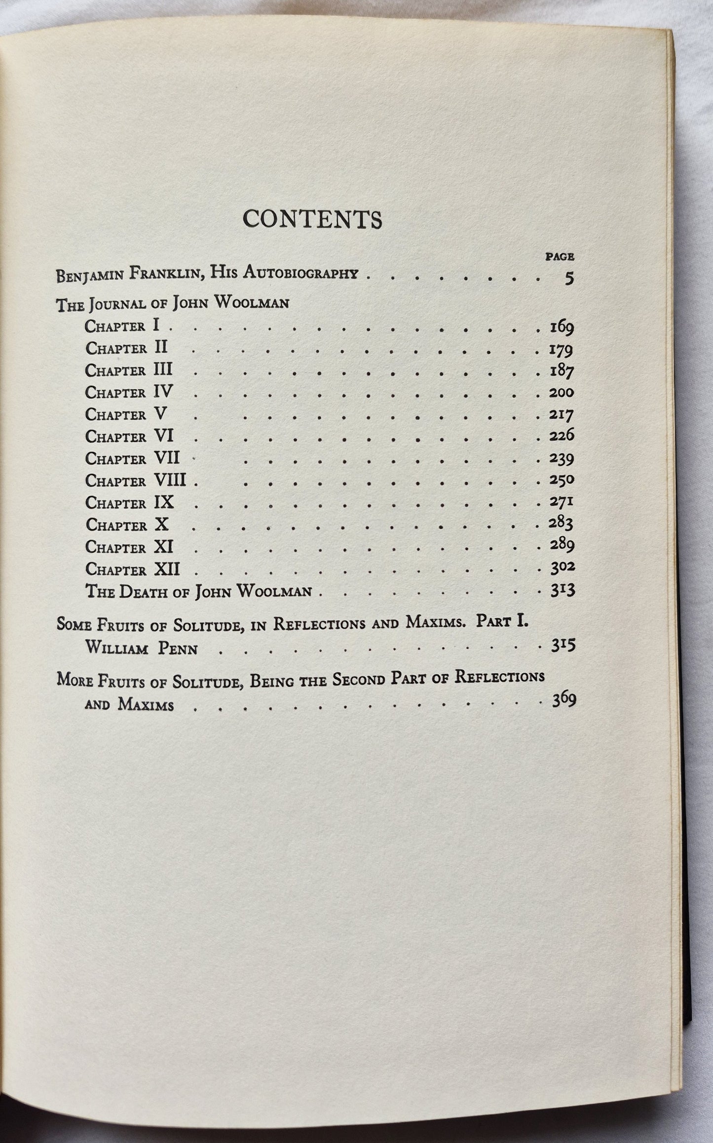 The Harvard Classics: The Autobiography of Benjamin Franklin; The Journal of John Woolman; Fruits of Solitude William Penn Herausgeber Charles W. Eliot (Gut, 1937, gebunden, 395 Seiten, P. F. Collier & Son)