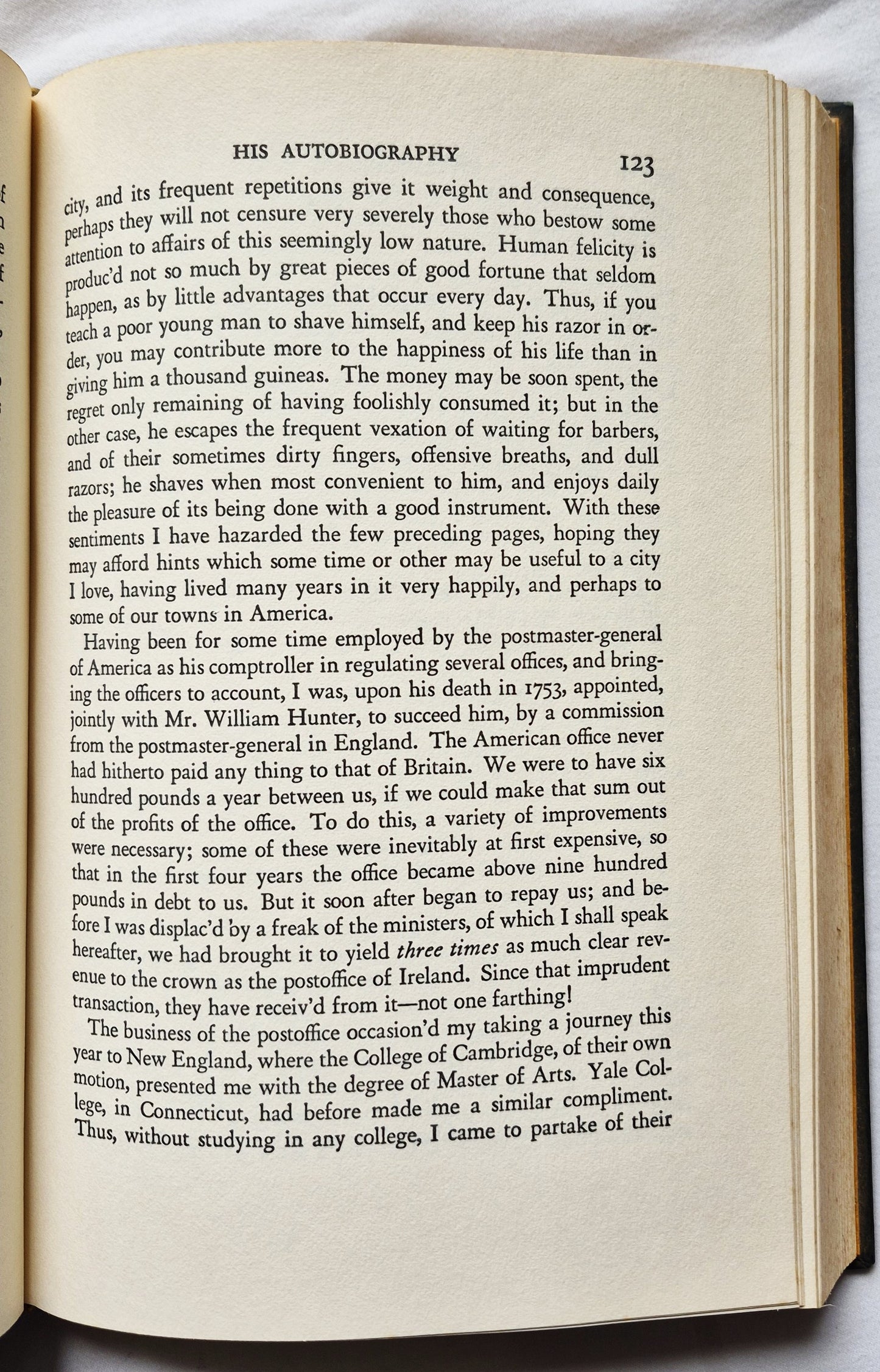 The Harvard Classics: The Autobiography of Benjamin Franklin; The Journal of John Woolman; Fruits of Solitude William Penn Herausgeber Charles W. Eliot (Gut, 1937, gebunden, 395 Seiten, P. F. Collier & Son)