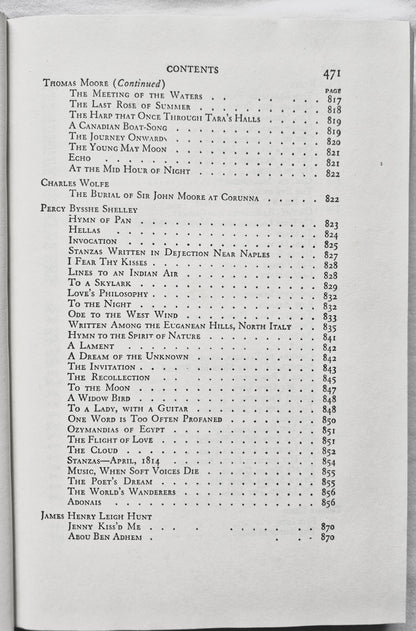 The Harvard Classics: English Poetry Vol. II from Collins to Fitzgerald editor Charles W. Eliot (Gut, 1938, HC, 493 S., PF Collier & Son)