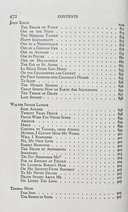The Harvard Classics: English Poetry Vol. II from Collins to Fitzgerald editor Charles W. Eliot (Gut, 1938, HC, 493 S., PF Collier & Son)