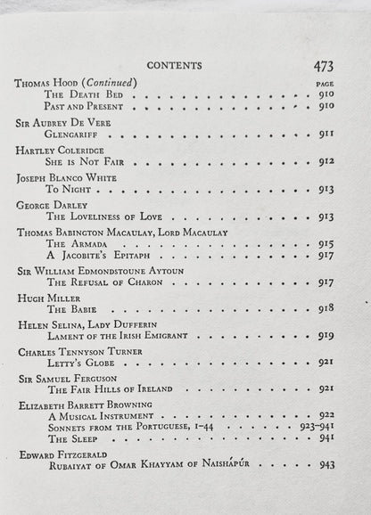 The Harvard Classics: English Poetry Vol. II from Collins to Fitzgerald editor Charles W. Eliot (Gut, 1938, HC, 493 S., PF Collier & Son)