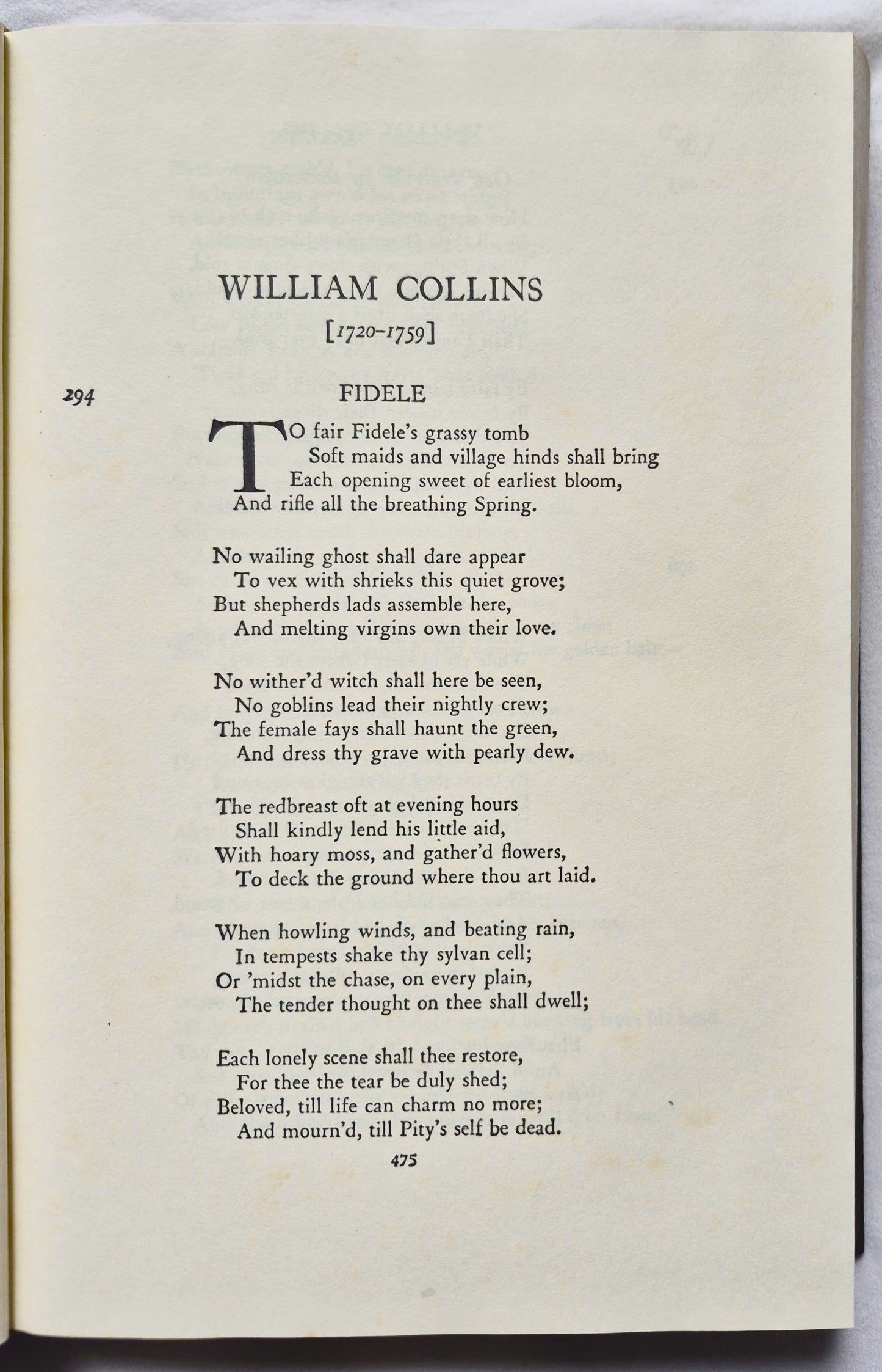 The Harvard Classics: English Poetry Vol. II from Collins to Fitzgerald editor Charles W. Eliot (Gut, 1938, HC, 493 S., PF Collier & Son)