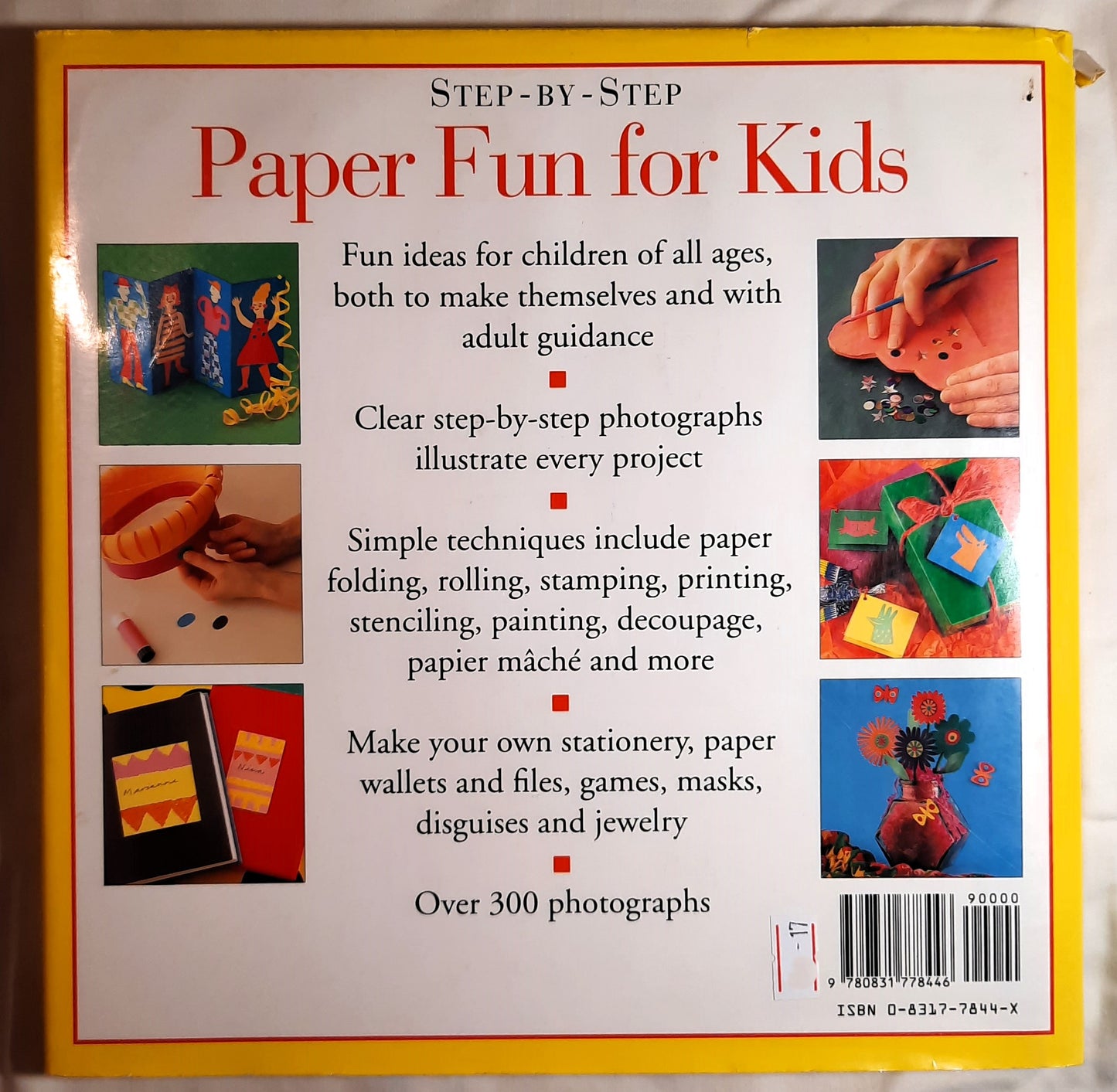 Paper Fun for Kids by Marian Elliott (Very good, 1995, HC, 96 pgs)