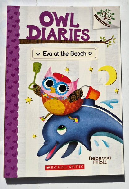 Owl Diaries: Eva at the Beach by Rebecca Elliott (New, 2021, Pbk, 74 pages, Scholastic Branches)