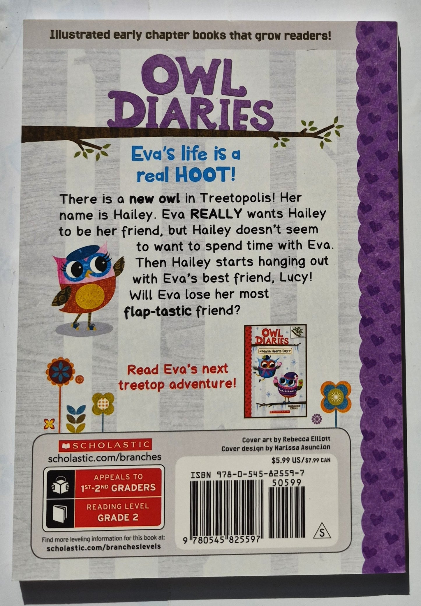 Owl Diaries: Eva and the New Owl by Rebecca Elliott (New, 2016, Pbk, 74 pages, Scholastic Branches)