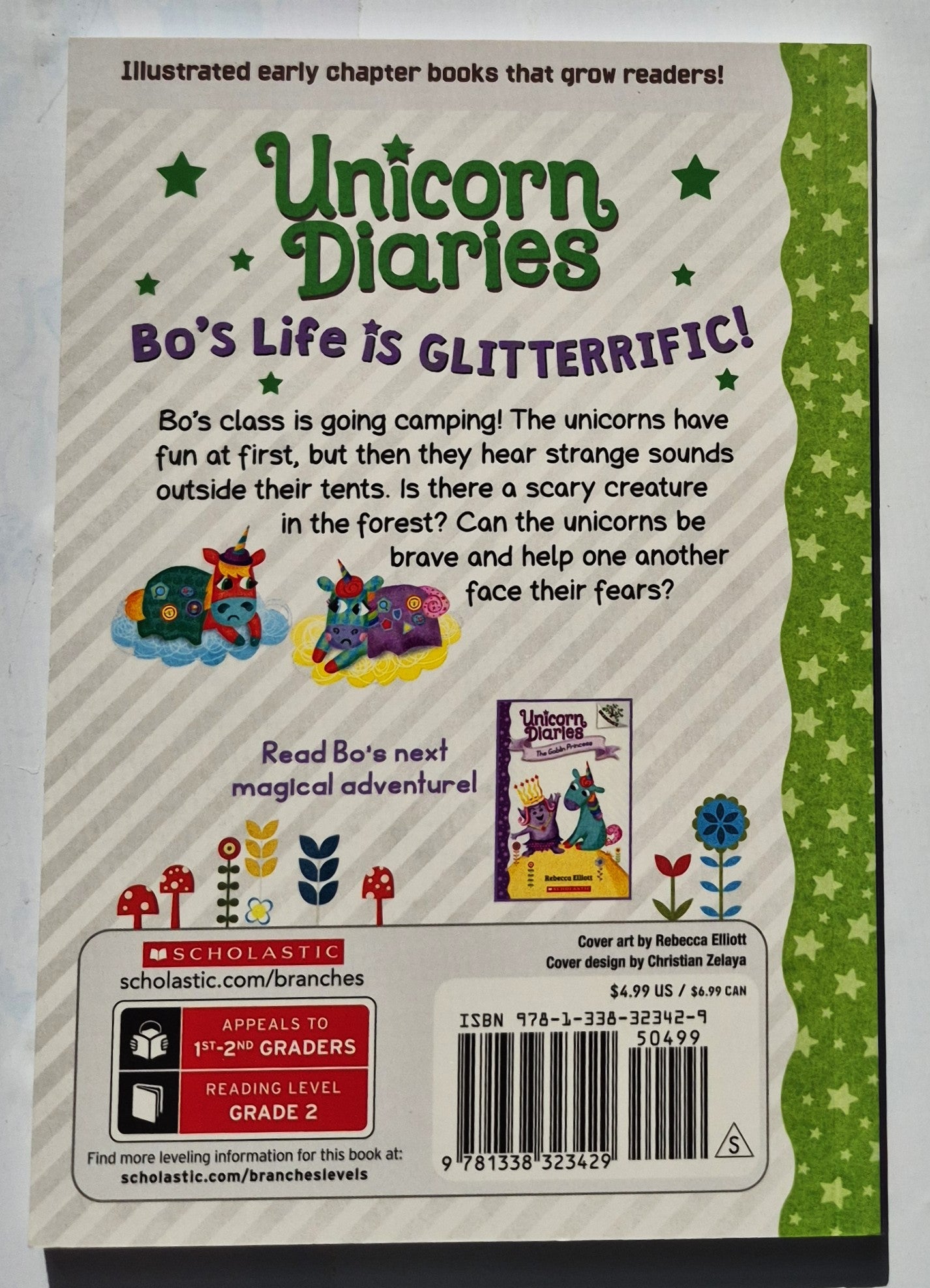 Unicorn Diaries: Bo the Brave by Rebecca Elliott (New, 2020, Pbk, 74 pages, Scholastic Branches)