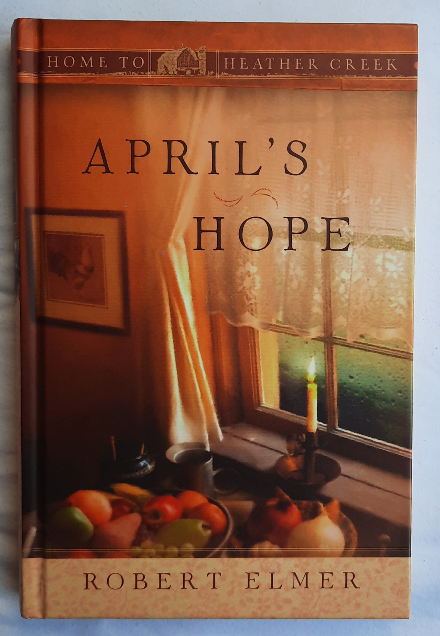 April's Hope by Robert Elmer (Home to Heather Creek #9, Very good, 2009, HC, 244 pages, Guideposts)