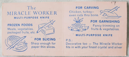 Regent Cutlery Sheffield "The Miracle Worker" Knife and Fork Cutlery Set (Very good, 1960s)