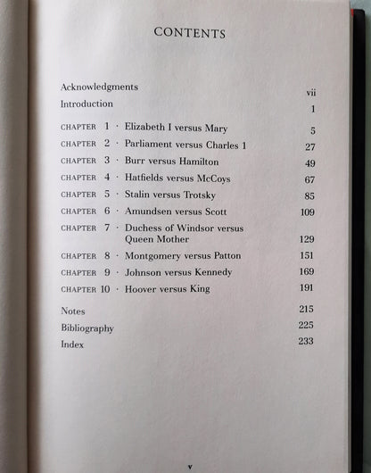 Great Feuds in History: Ten Struggles that Shaped the World by Colin Evans (Very good, 2001, HC, 242 pages, Barnes & Noble)
