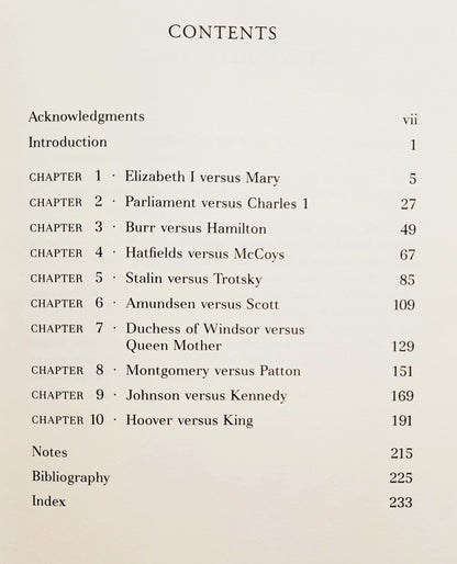 Great Feuds in History: Ten Struggles that Shaped the World by Colin Evans (Very good, 2001, HC, 242 pages, Barnes & Noble)