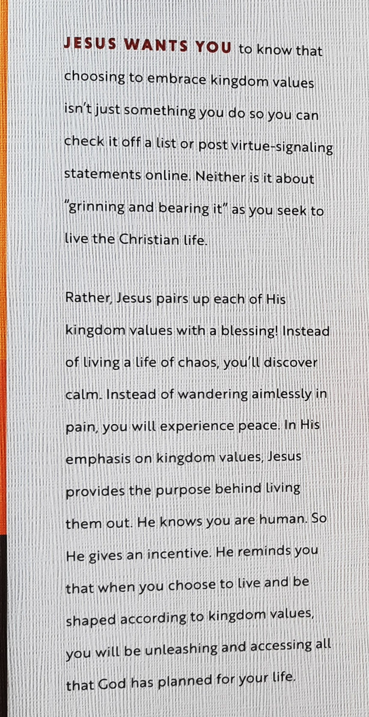 Kingdom Values: Character > Chaos von Tony Evans (Neu, 2022, HC, 202 Seiten, Bethany House)