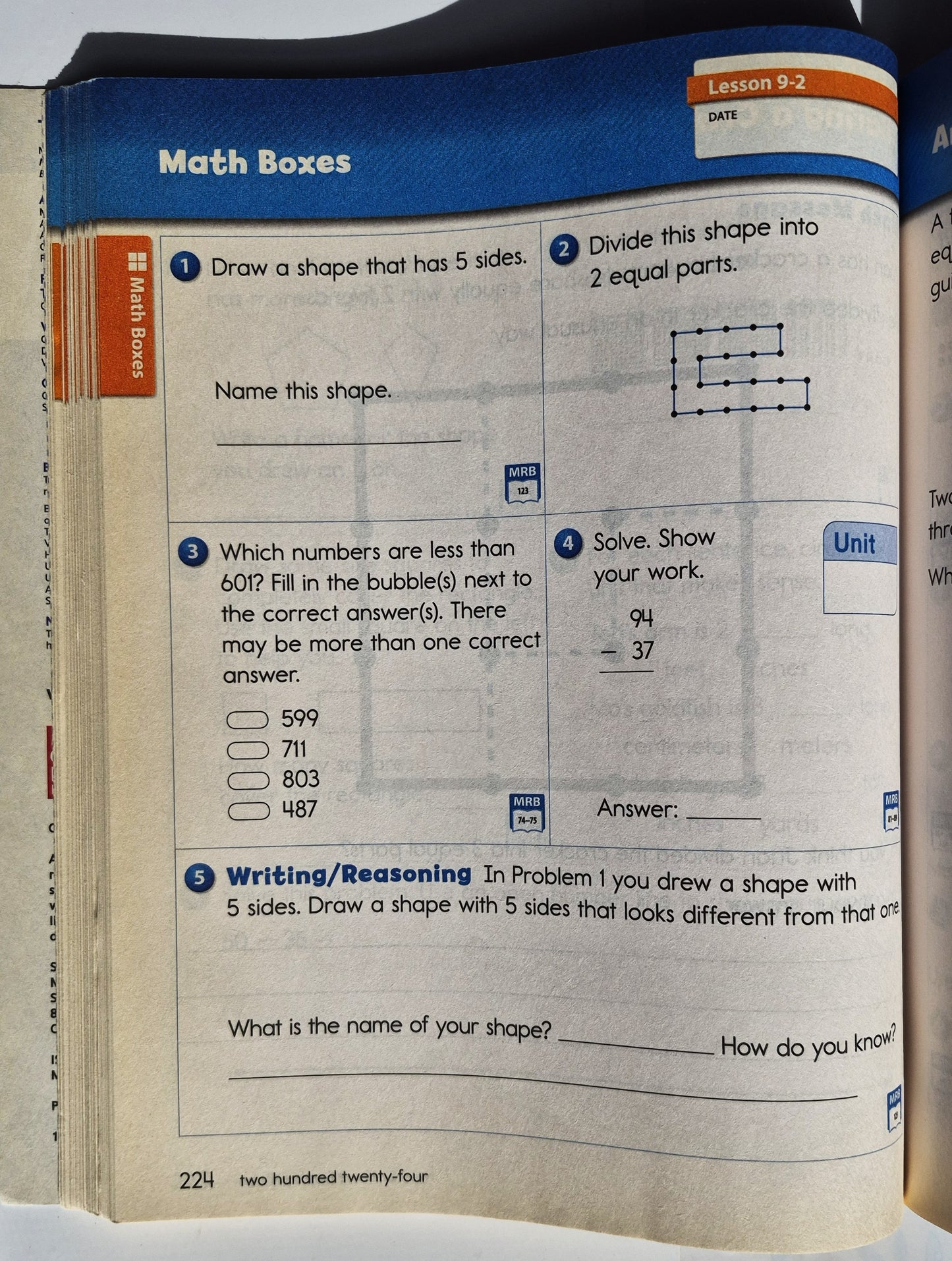 Everyday Mathematics 4 Grade 2 Student Math Journal Band 2 (Akzeptabel, 2014, Pbk, 120 Seiten, McGraw Hill Education)