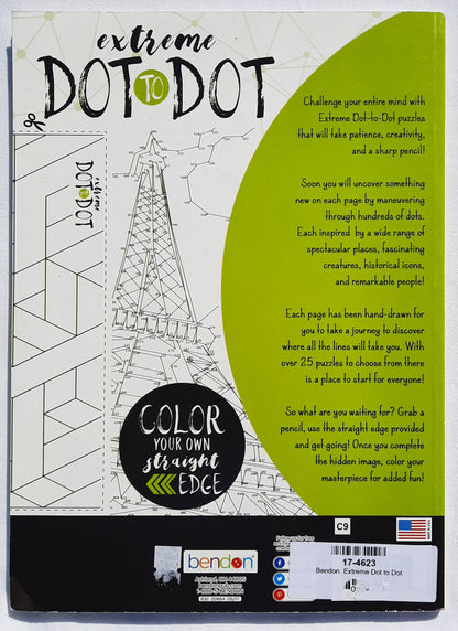 Puzzle Extreme Dot-to-Dot Volume One by Bendon (Very good, 2018, Pbk, Color Book)