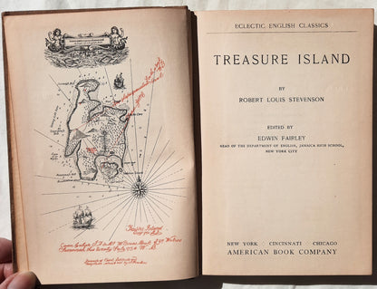 Eclectic English Classics: Stevenson's Treasure Island edited by Edwin Fairley (Good, 1913, HC)