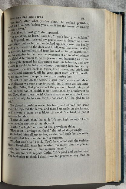 Four Complete English Novels herausgegeben von Lawrence H. Feigenbaum: Persuasion von Jane Austen; Wuthering Heights von Emily Brontë; Typhoon von Joseph Conrad; The River von Rumer Godden (Sehr gut, 1960, HC, 698 Seiten, Globe Book Co.)