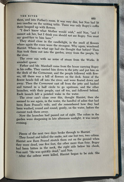 Four Complete English Novels herausgegeben von Lawrence H. Feigenbaum: Persuasion von Jane Austen; Wuthering Heights von Emily Brontë; Typhoon von Joseph Conrad; The River von Rumer Godden (Sehr gut, 1960, HC, 698 Seiten, Globe Book Co.)