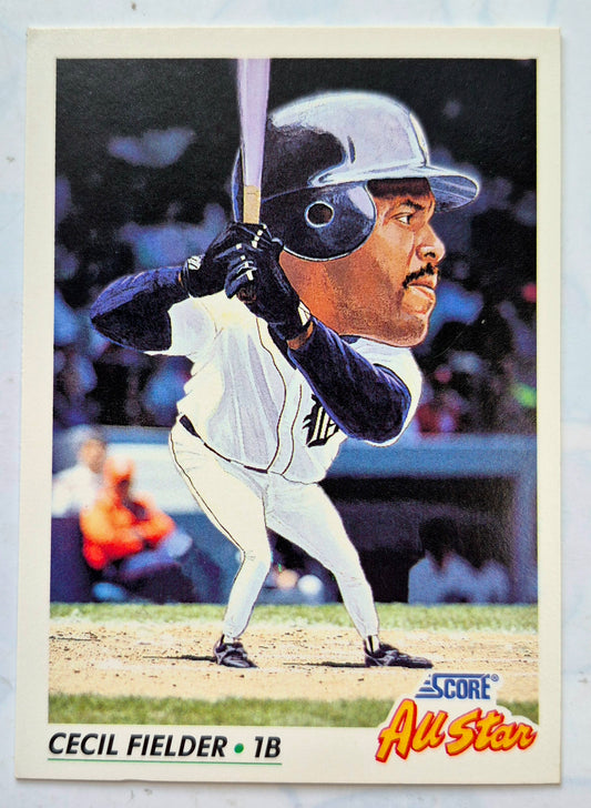 All Star Cecil Fielder First Base #431 Score '92 Baseball Card