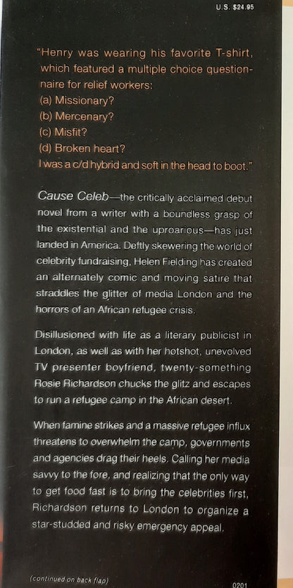 Cause Celeb by Helen Fielding (Very good, 2001, HC, 342 pages, Viking)
