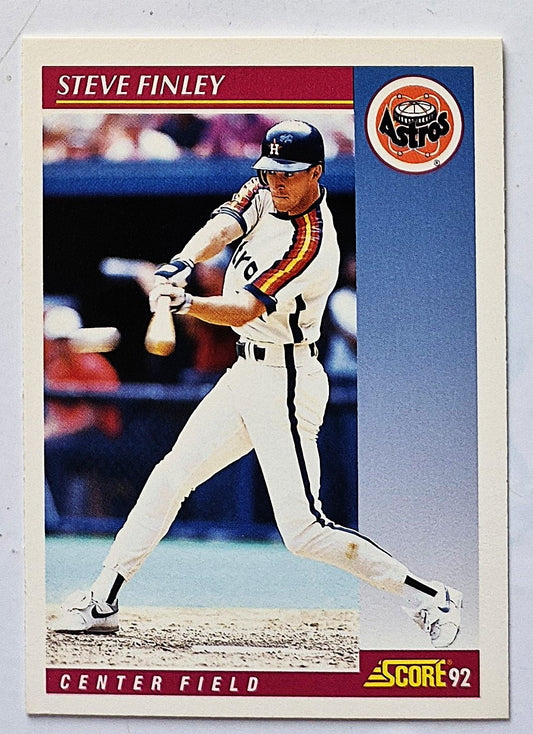 Finley Steve Houston Astros Center Field #176 Score 1992 Baseball Card