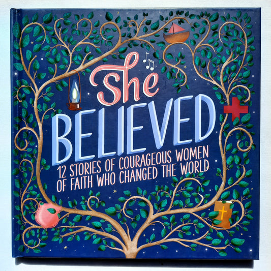 She Believed: 12 Stories of Courageous Women of Faith Who Changed the World by Jean Fischer (New, 2020, HC, 32 pages, Shiloh Kidz)
