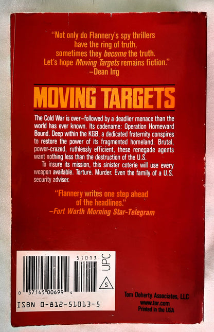 Moving Targets by Sean Flannery (Good, 1992, Pbk, 471 pages, Tor Books)