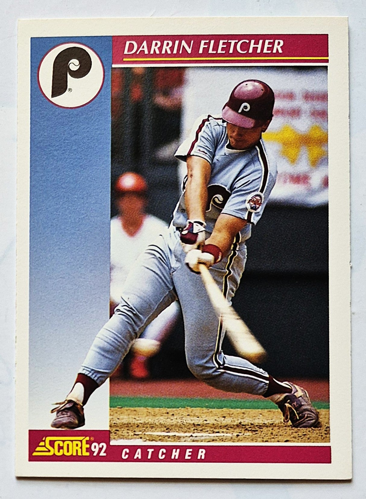 Fletcher Darrin Philadelphia Phillies Catcher #193 Score 1992 Baseball Card