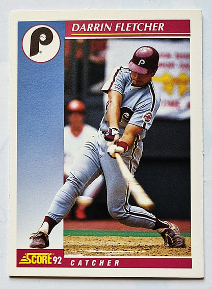 Fletcher Darrin Philadelphia Phillies Catcher #193 Score 1992 Baseball Card