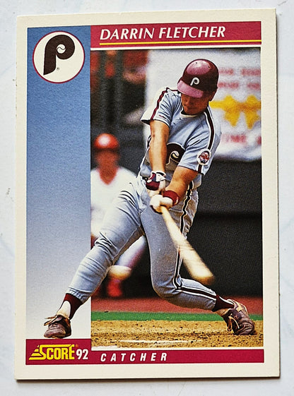 Fletcher Darrin Philadelphia Phillies Catcher #193 Score 1992 Baseball Card