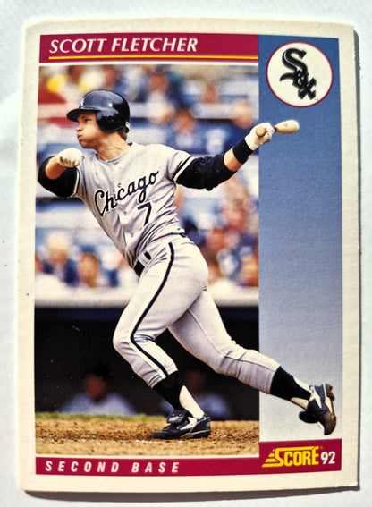Bewertung: „92 Scott Fletcher Chicago White Sox Second Base Baseballkarte #203 Near Mint“